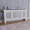 Vida Designs (Adjustable) Chelsea Radiator Heater Cover Slatted White 1