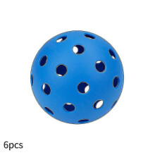 (Blue) Pickle Ball High Elasticity 40 Holes High Visibility Outdoor Superior Balance Pickleballs 6 Pack -h Xinda