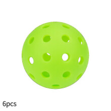 (Green) Pickle Ball High Elasticity 40 Holes High Visibility Outdoor Superior Balance Pickleballs 6 Pack -h Xinda