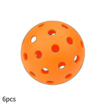 (Orange) Pickle Ball High Elasticity 40 Holes High Visibility Outdoor Superior Balance Pickleballs 6 Pack -h Xinda