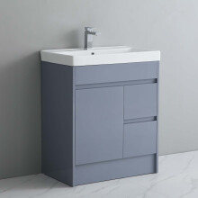 750mm Bathroom Vanity Unit Basin Sink Floor Standing Cabinet 2 Drawers