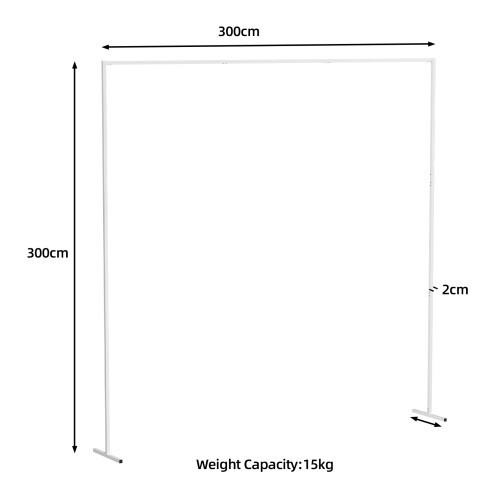 3x3m Iron Wedding Archway Backdrop Props Flower Decoration Stand 2