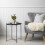 Noa and Nani Solid Black Metal Side Table 1