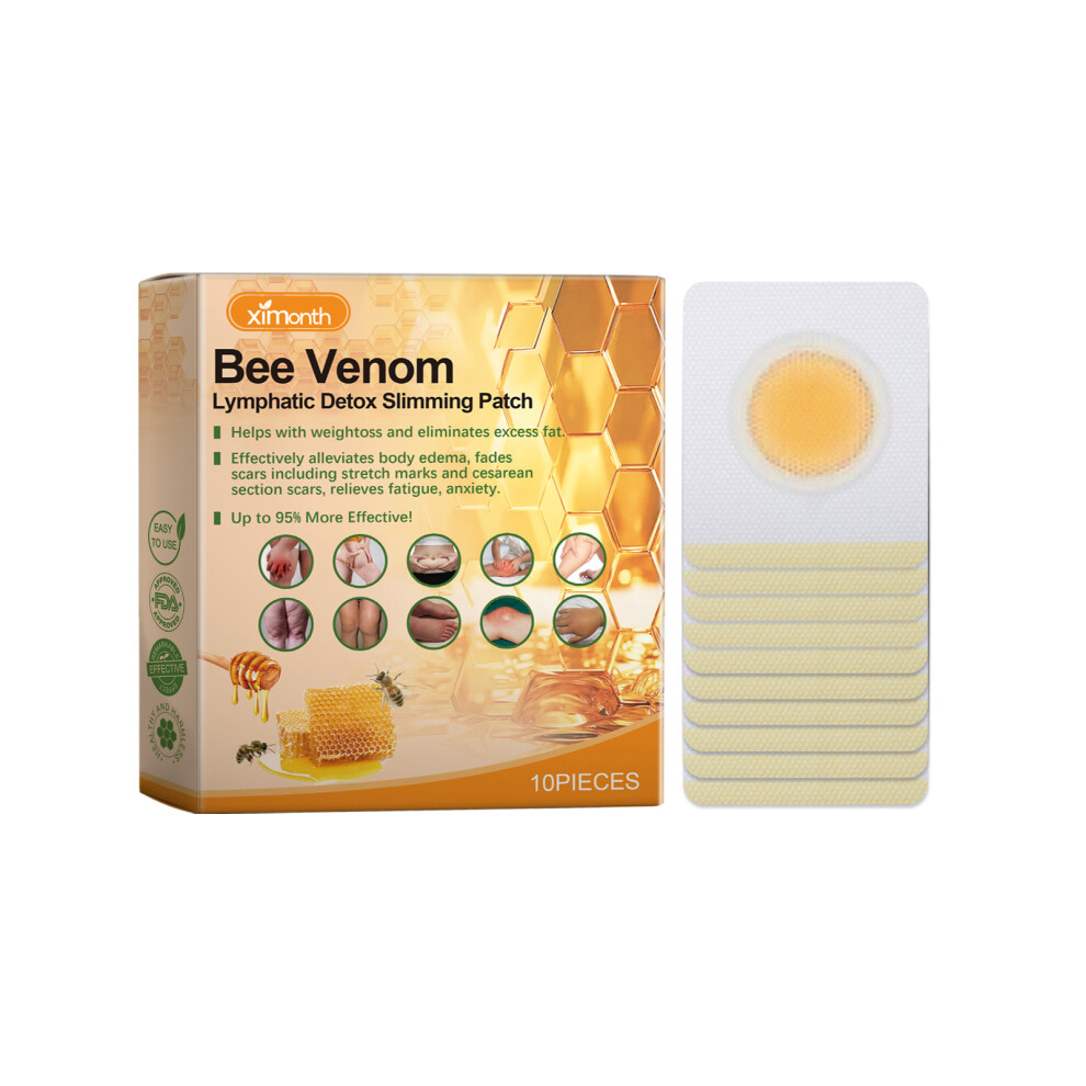 (10pieces) Bee Venom Lymphatic Body Shaping Patch, Tummy Slimming, Body Firming, Skin Slimming Patch