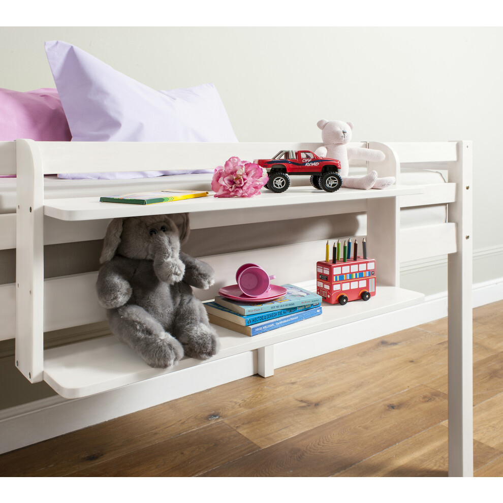 Double Shelf for Cabin or Bunk Beds in White