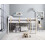 Noa and Nani Una Midsleeper Cabin Bed in Classic White – Solid Pine, Ladder & Under-Bed Den/Storage 1