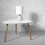 Noa and Nani Malme Extra Large Side Table in Classic White and Natural Pine 1