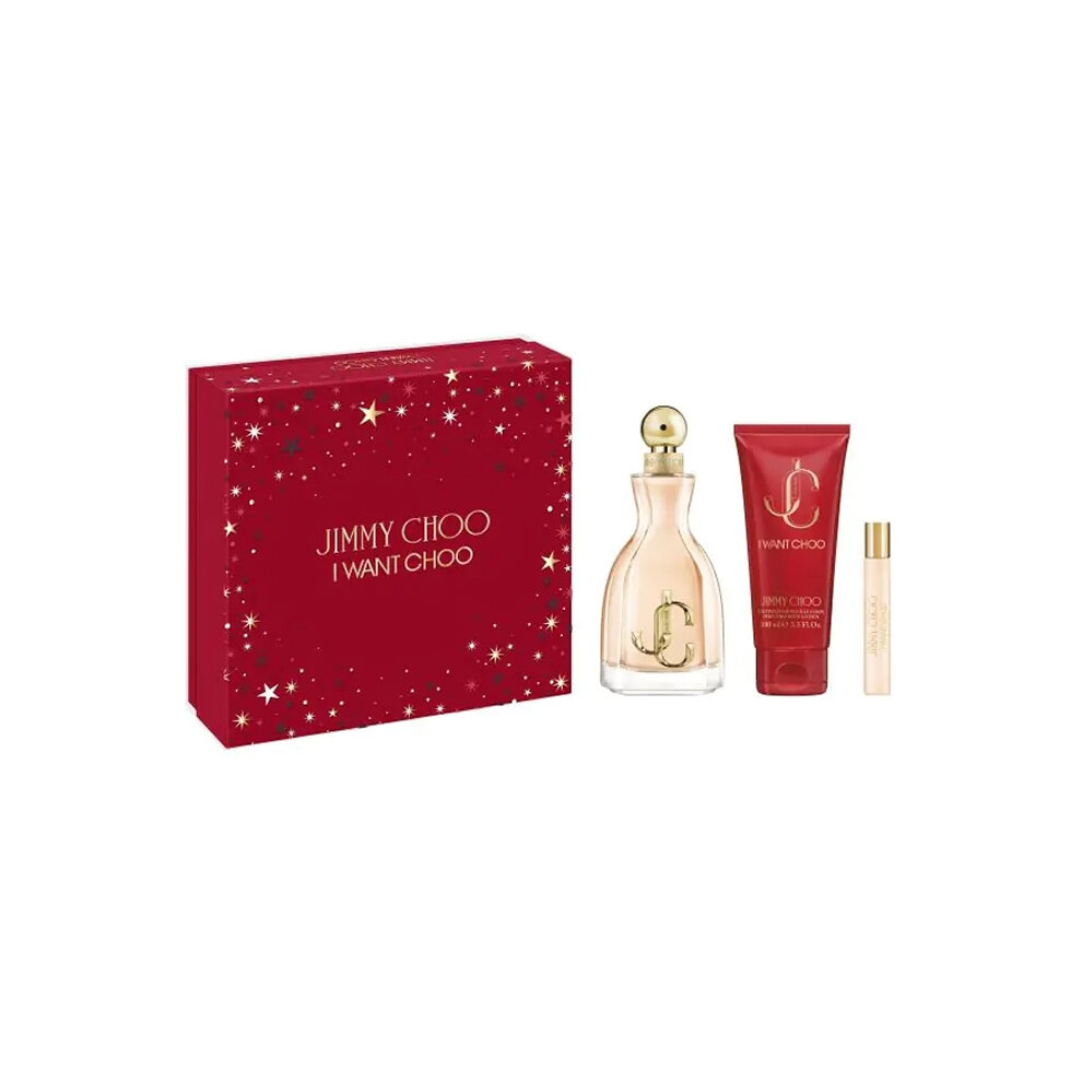 Jimmy Choo I Want Choo Eau De Perfume Spray 100ml Set 3 Pieces