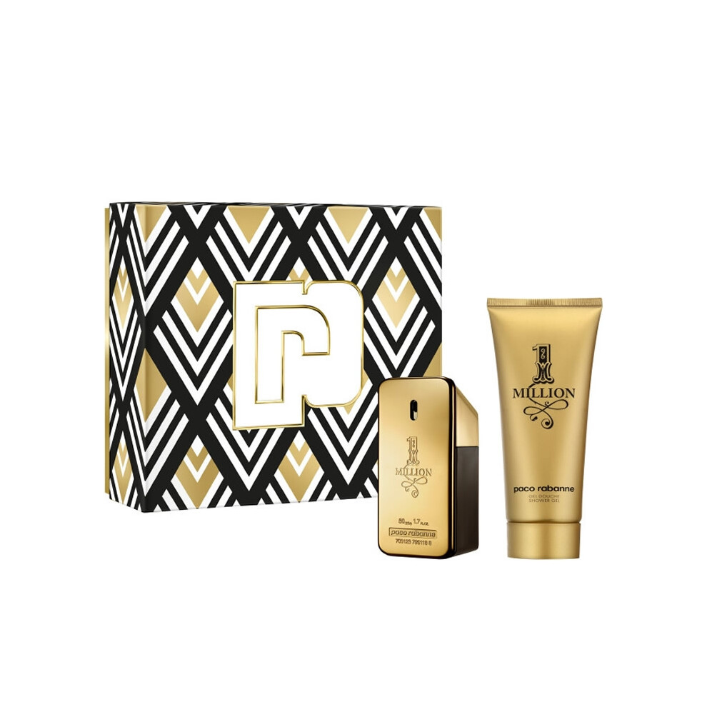 Paco Rabanne 1 Million Eau De Toilette Spray 50ml Set 2 Pieces