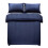 (NAVY BLUE, SINGLE) Stripe Duvet Quilt Cover Set Single Double King 8