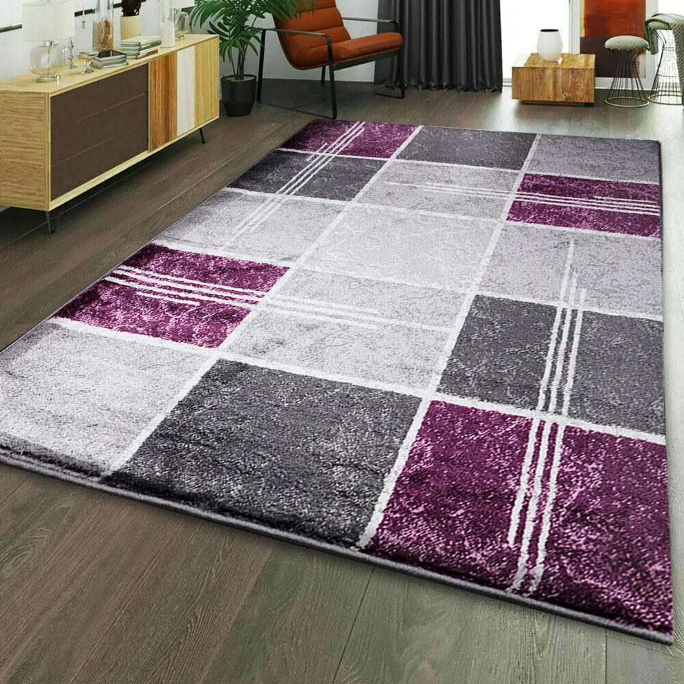 (160 x 230 cm, Purple) Extra Large Area Rugs Living Room Bedroom Carpet