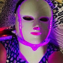(LED Facial Mask B) Led Face Mask Light Therapy Skin Care Tightening