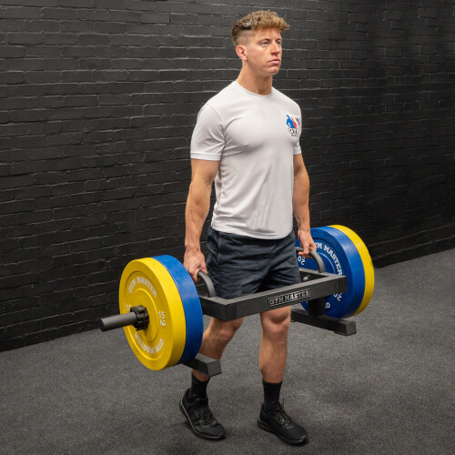 GYM MASTER Open Olympic Trap Style Rickshaw Bar Deadlift 1