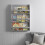 Noa and Nani Hakan Display 3 Shelf Bookcase Wall Mounted in Silk Grey 1
