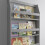 Noa and Nani Hakan Display 3 Shelf Bookcase Wall Mounted in Silk Grey 2