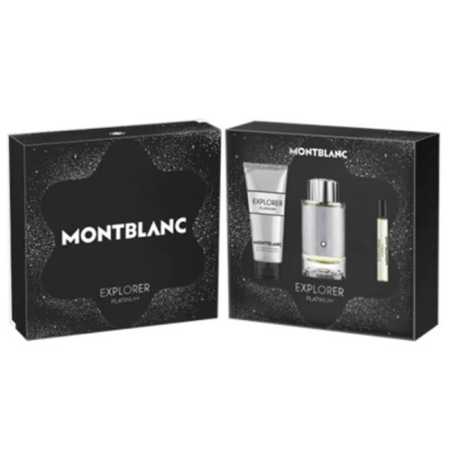 Montblanc Montblanc Explorer Platinum Eau De Perfume Spray 100ml Set 3 Pieces
