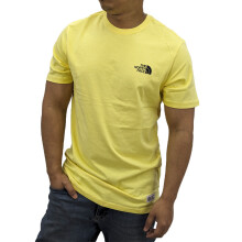 (Yellow, S) The North Face Mens Graphic TNF Logo T Shirts