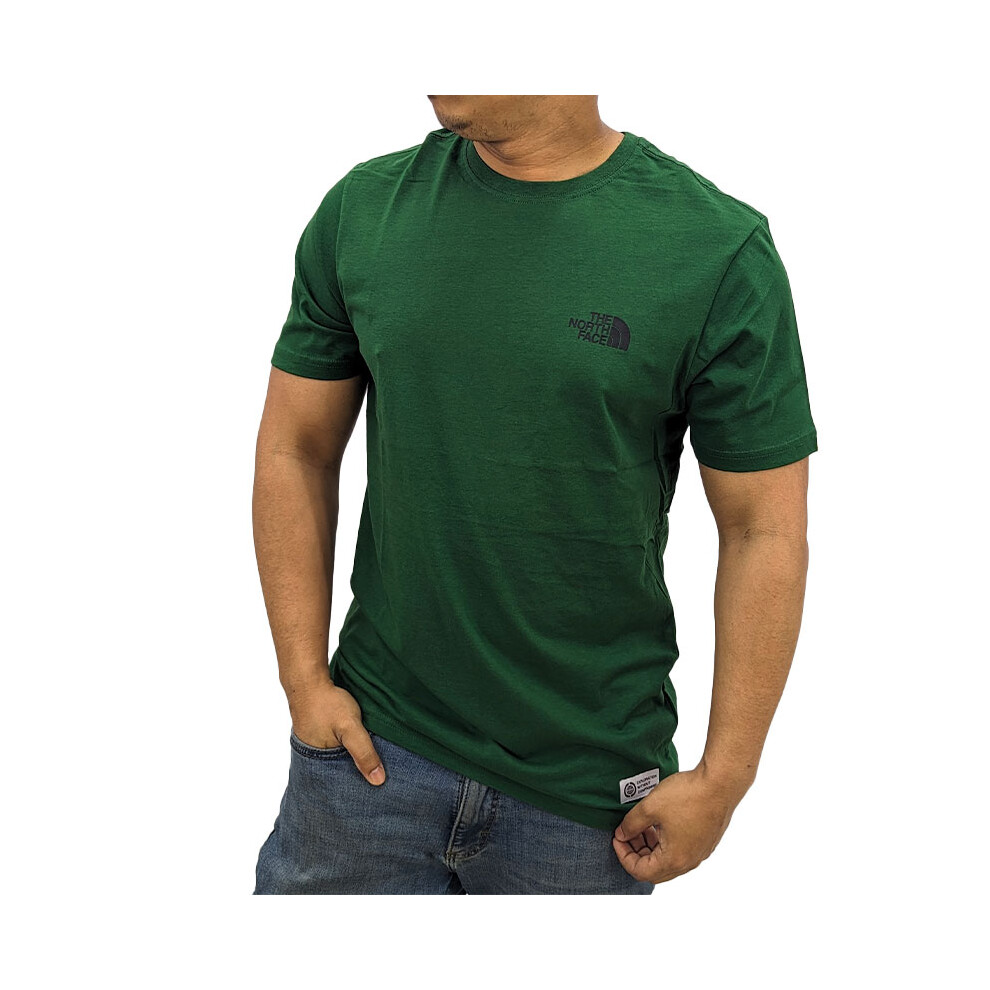 (Green, S) The North Face Mens Graphic TNF Logo T Shirts