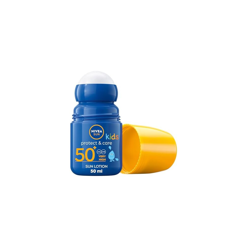 New Nivea Sun Kids Protect & Care Spf 50+ Roll On (50Ml) Sunscreen With Spf 50 Roll-On Kids Sun For Delicate Skin Immediately Protects Against Cream 108030463