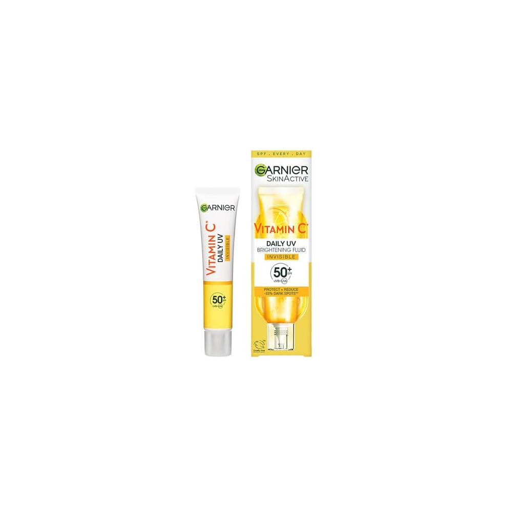 Garnier Sunscreen With SPF50 Anti Imperfection Fluid Prevents & Corrects Sun Damage Invisible and Matte Finsih Pure Active BHA + Niacinamide Da