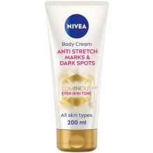 NIVEA Luminous 630 Anti Stretch Marks & Dark Spots Body Cream (200ml) 48-Hour Moisturising Cream Reduces Stretch Marks Sun Blemishes and Pigment S