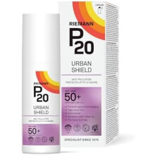 Riemann P20 Urban Shield SPF50+ 50g - Anti-Pollution UVA/UVB Protection, 10h, Dry-Touch, Water-Resistant, Under makeup, Vegan, Allergy-certified