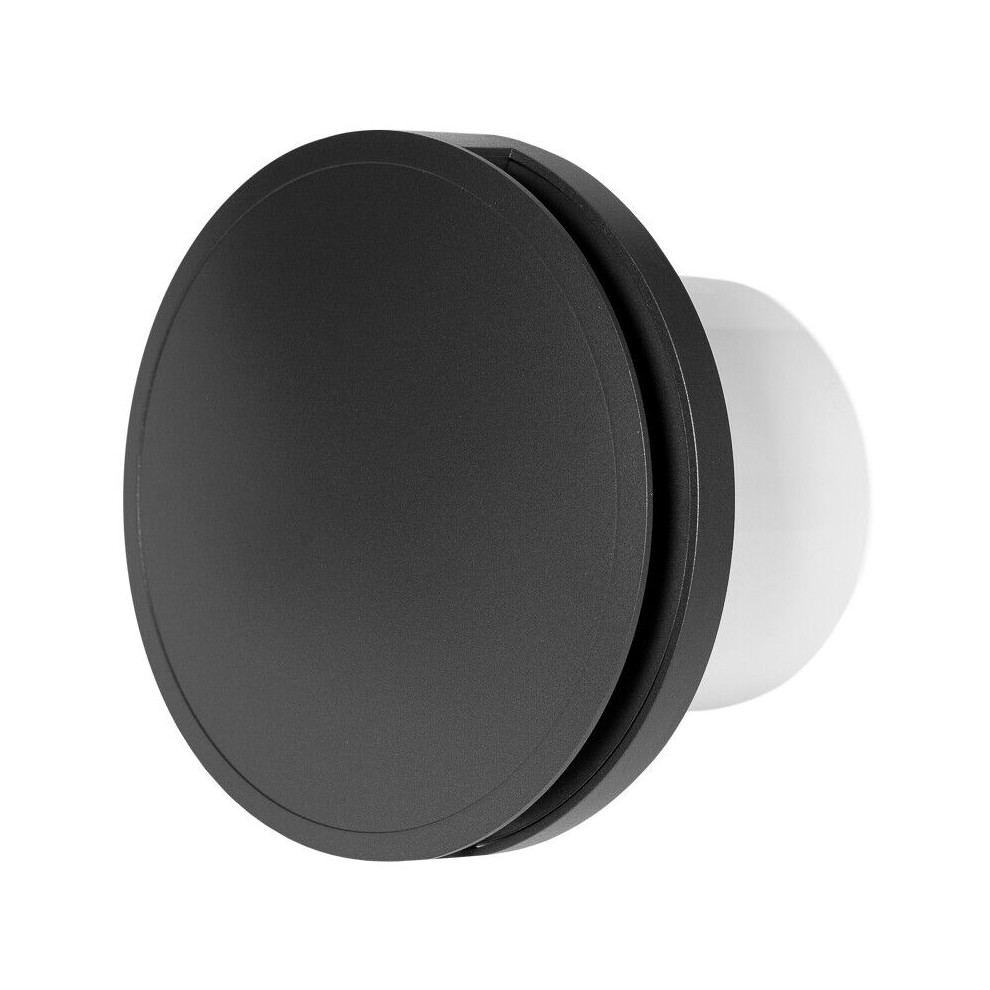 Anthracite Front Silent Round Bathroom Extractor Fan 125mm / 5"