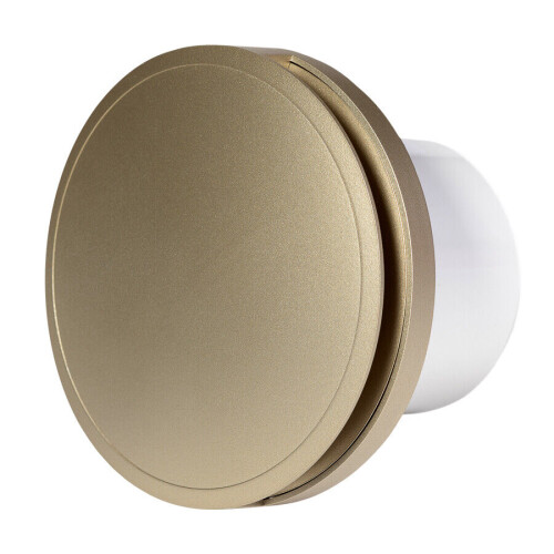 Gold Front Cover Silent Round Bathroom Extractor Fan 125mm / 5