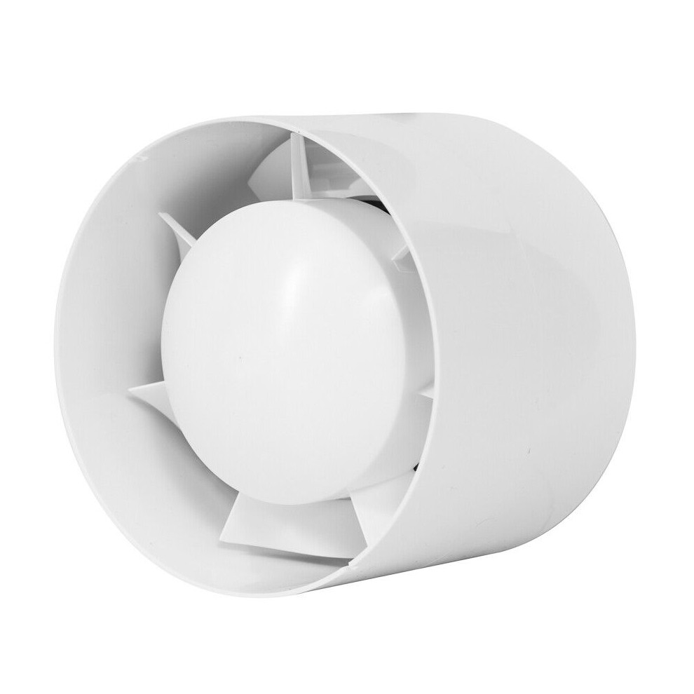Inline Extractor Fan 100Mm / 4" Ventilator Exhaust Pipe 5056517983416