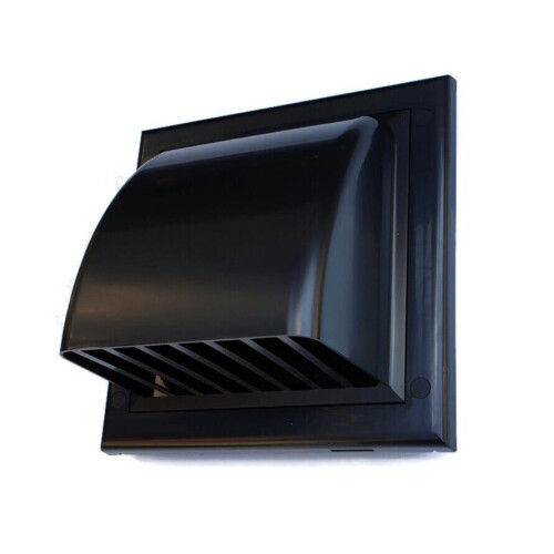 Black Air Vent Grille 190mm x 190mm / 100mm
