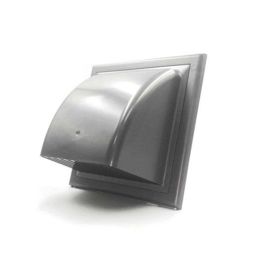 Graphite Duct Gravity Flap 190Mm X 190Mm / 100Mm Air Vent Grille 5056517982631