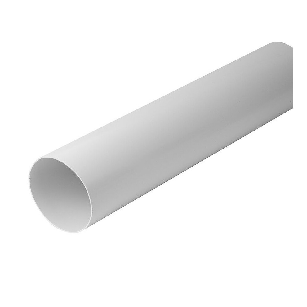 125Mm / 1M Plastic Round Ducting Ventilation Duct Pipe 5056517982952