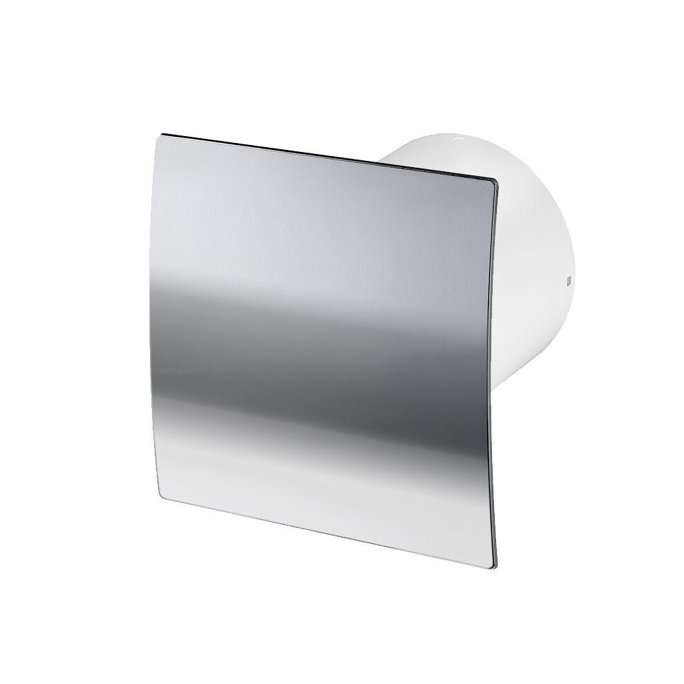 Polished Bathroom Extractor Fan 100Mm With Timer, Humidity Sensor 5056517981078