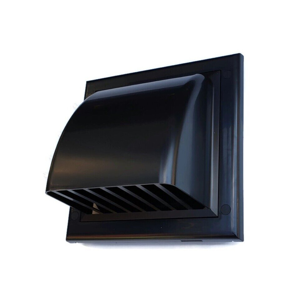 Black Duct Gravity Flap 125Mm / 5" Cowl Ventilation Air Vent 5056517983904