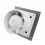 Modern Silent 100mm Bathroom & Kitchen Extractor Fan with Silver Front - Quiet, Efficient Ventilation 2