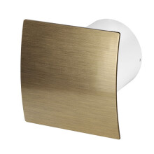 Bathroom Extractor Fan 100mm with Brushed Gold Front Panel Elegant, High-Performance Ventilation