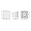 Bathroom Wall Extractor Fan 100mm with Chrome Wave 2