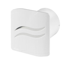 Bathroom Wall Extractor Fan 100mm with Chrome Wave