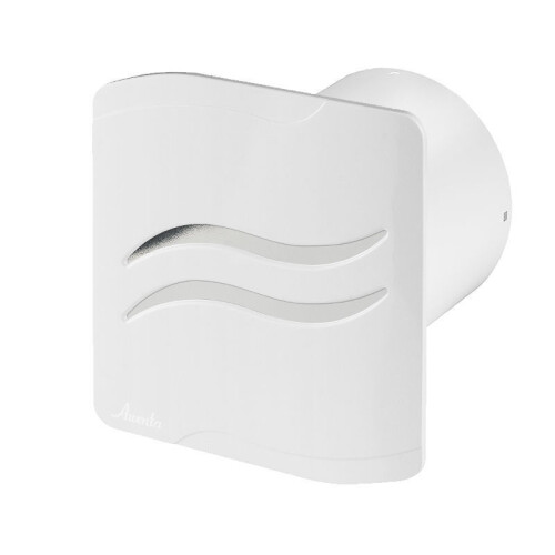 Bathroom Wall Extractor Fan 100mm with Chrome Wave