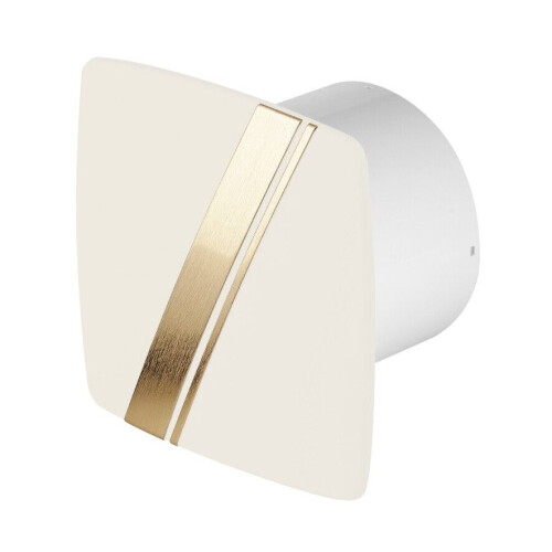 Cream / Gold Bathroom Extractor Fan 100mm with Timer
