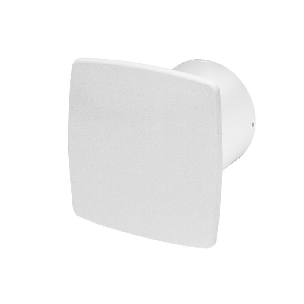 Bathroom White Extractor Fan 100Mm With Timer Humidity Sensor 5056517981658