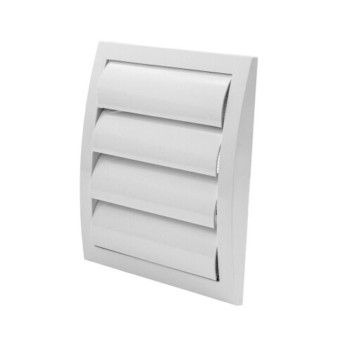White Duct Gravity Flaps 190mm x 190mm – Automatic Airflow Regulation, Anti-Backdraft, Easy Install, Durable