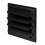 Black Duct Gravity Flaps 190mm x 190mm / 100mm / 4" Vent Cover 1