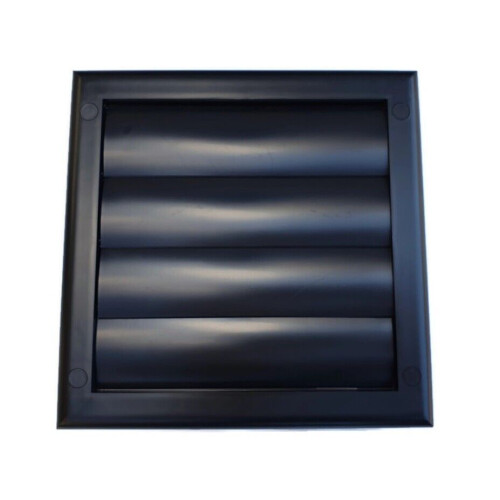 Black Duct Gravity Flaps 190mm x 190mm / 100mm / 4" Vent Cover 2