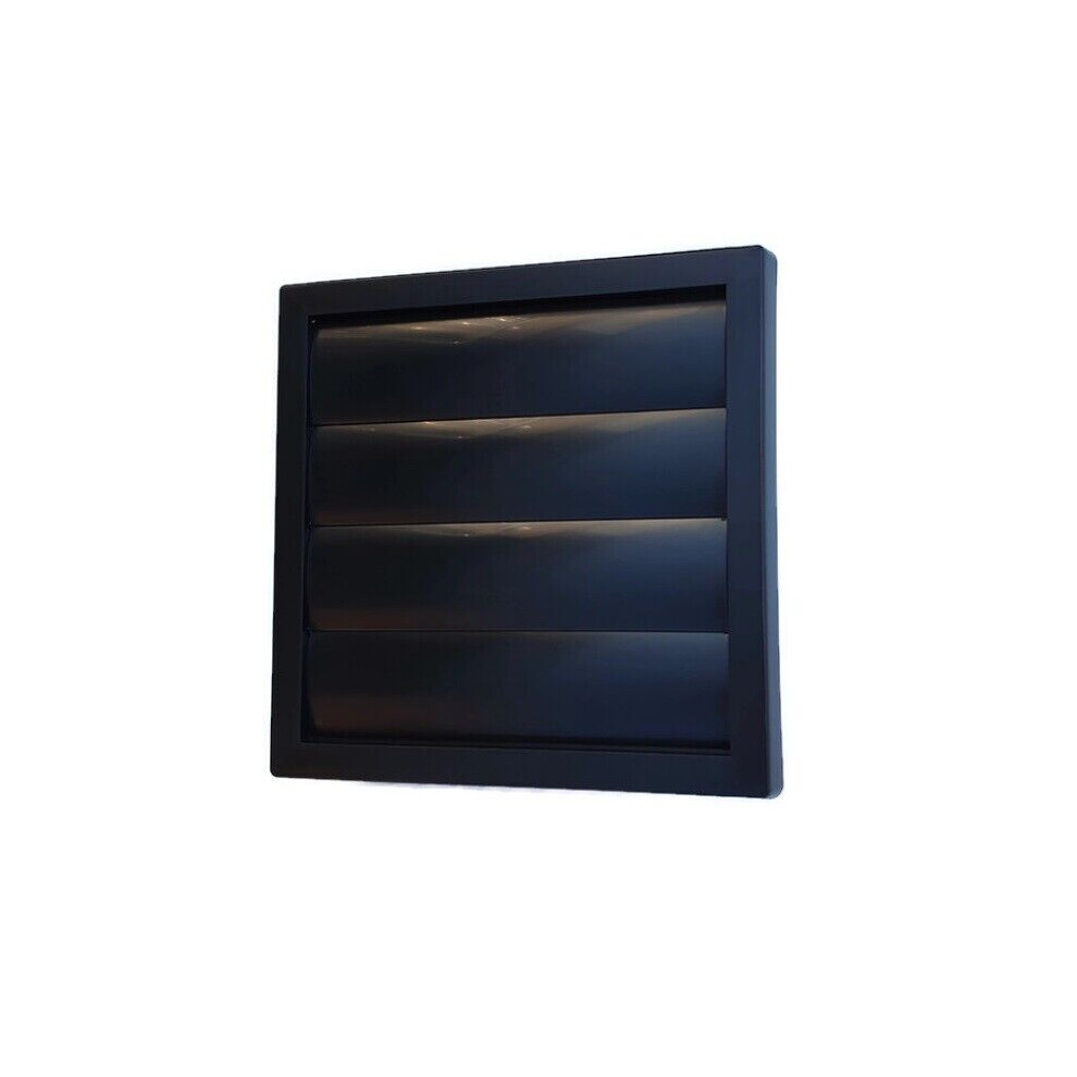 Black External Gravity Flaps 150Mm /6" Ventilation Duct Cover 5056517983775