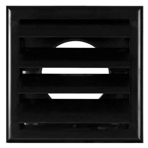 Black Duct Gravity Flaps 190mm x 190mm / 100mm / 4" Vent Cover 1
