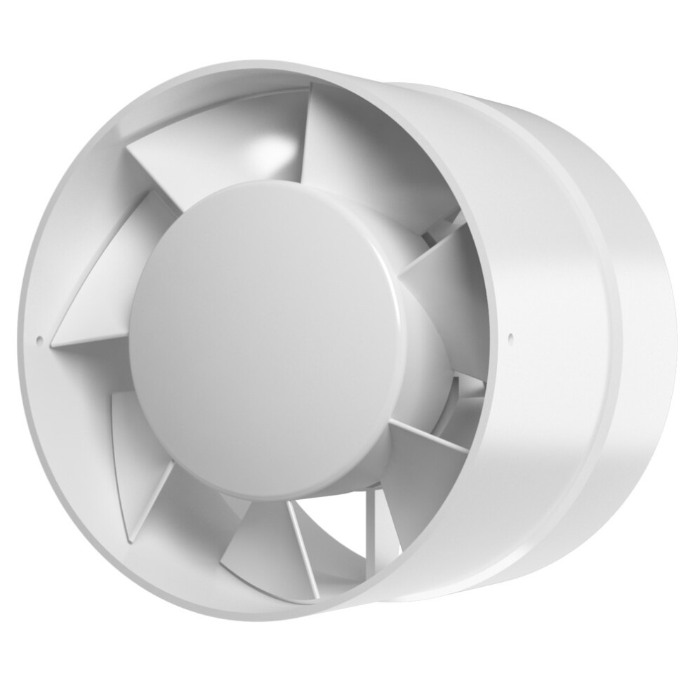 150Mm Inline Extractor Fan With Ball Bearing Exhaust Vent 5056517980910