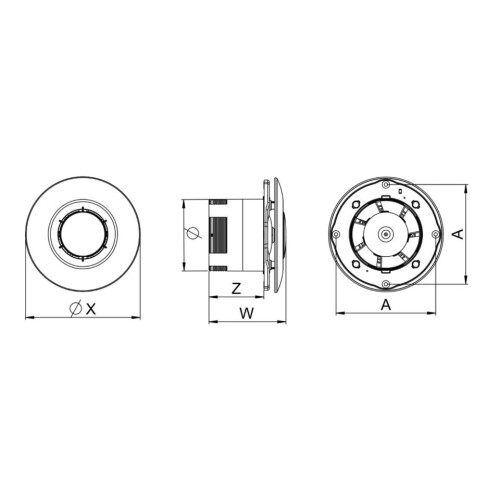 Bathroom Extractor Fan 100mm / 4" Kitchen Ball Bearing 2