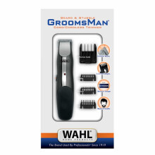 Rasatore per barba - WAHL - GROOMSMAN - 3,5 V - 6 pettini - Autonomia: 60 min - Grigio