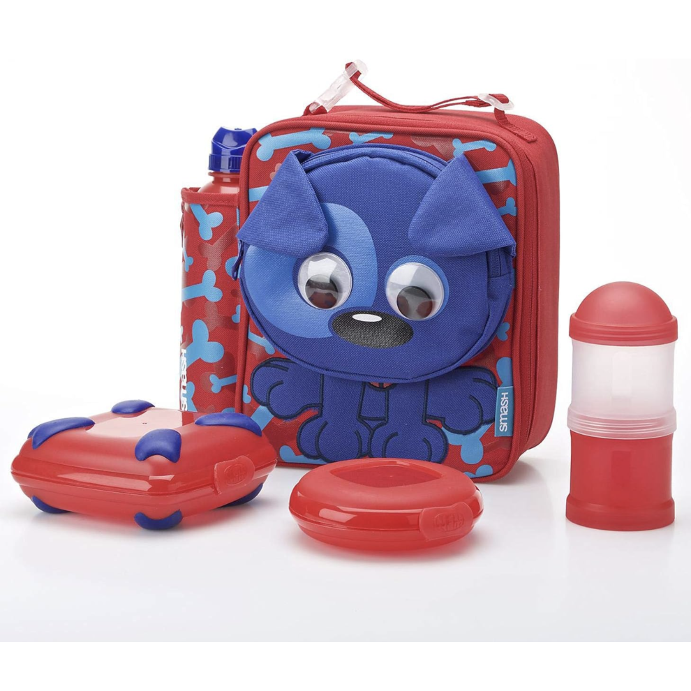 SMASH Kids Lunch Bag & Bottle Insulated Animal Theme Dog